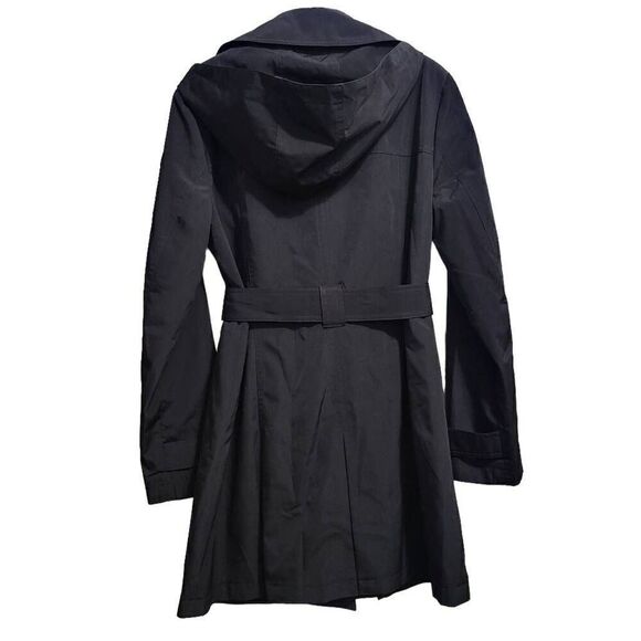 LONDON FOG TRENCH COAT WITH DOUBLE LAPEL AND DETACHABLE HOOD sz Med - Picture 2 of 16